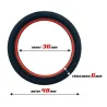 Beast Rings Cockring silicone Beast Rings 36mm Noir-Rouge